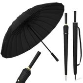 Parasol przeciwdeszczowy rządowy długi duży czarny męski damski mocny XXL