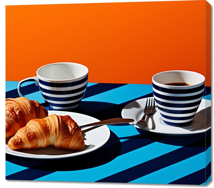 Obraz 100x90cm Croissanty zdjęcie 1