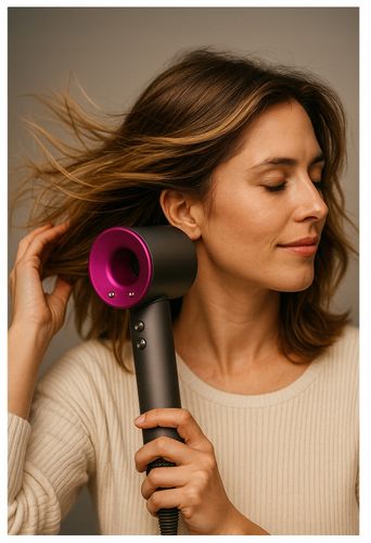 Suszarka Do Włosów Z Dyfuzorem Jonizacją Mocna Zimny Nawiew 5W1 5 Końcówek na Arena.pl