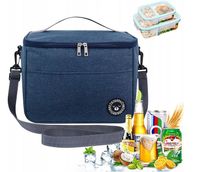 TORBA TERMICZNA ŚNIADANIOWA LUNCHBOX 13L Z PASKIEM KOLORY