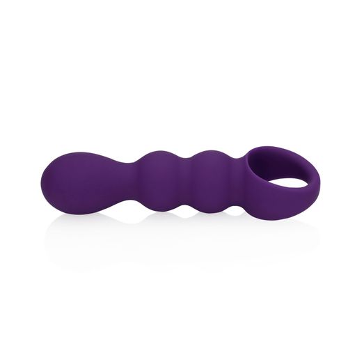 Teardrop Shaped Anal Vibrator - Clear Purple na Arena.pl