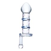 szklany korek z uchwytem candy land juicer s dildo glas