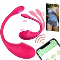 WIBRATOR JAJKO Z APLIKACJĄ ZDALNIE STEROWANY TELEFONEM BLUETOOTH DLA PAR