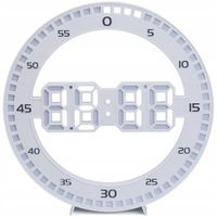 ZEGAR BUDZIK LED ELEKTRONICZNY TERMOMETR Z ALARMEM PODŚWIETLANY TERMOMETR