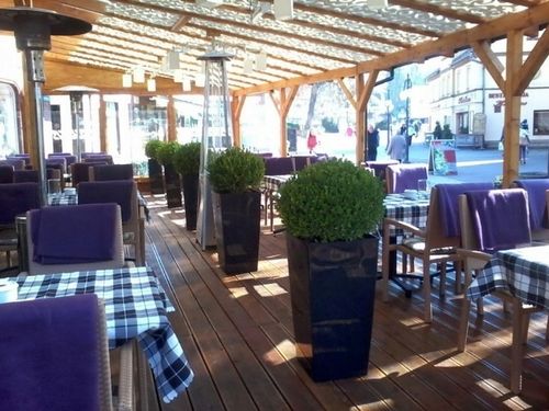 Doniczka wysoka URBI DURS200 z wkładem | Antracyt na Arena.pl