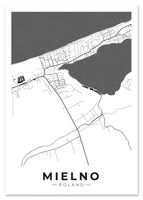 Plakat plan miasta mapa Mileno 70x100 cm
