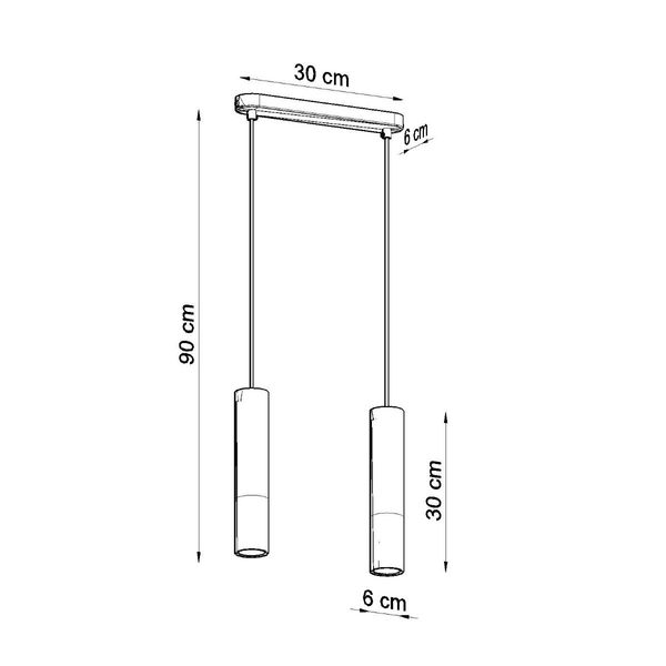 Lampa wisząca BORGIO 2 biały zdjęcie 4