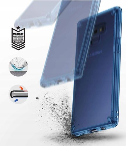 BŁĘKITNE ETUI NOTE 9 RINGKE FUSION CASE + SZKŁO 3D na Arena.pl