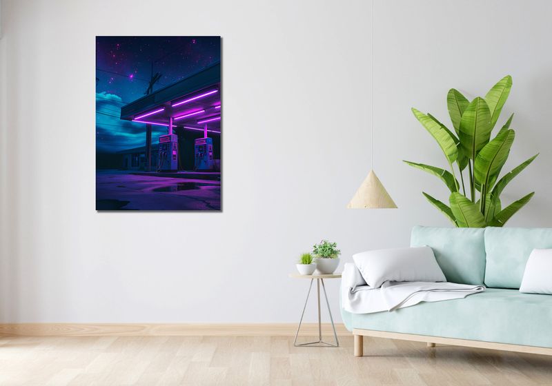 Obraz 70x100cm Moc Neonowej Nocy zdjęcie 2