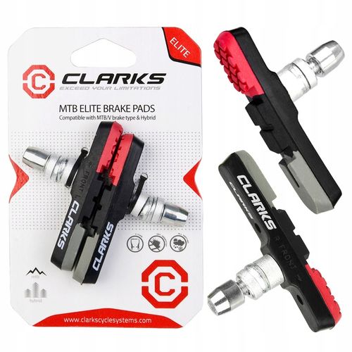 Klocki hamulcowe Clarks CPS301 MTB V-brake 72 mm czerwono-czarno-szare na Arena.pl