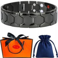 Bransoletka męska Elegancka dla mężczyzny na prezent biżuteria czarna