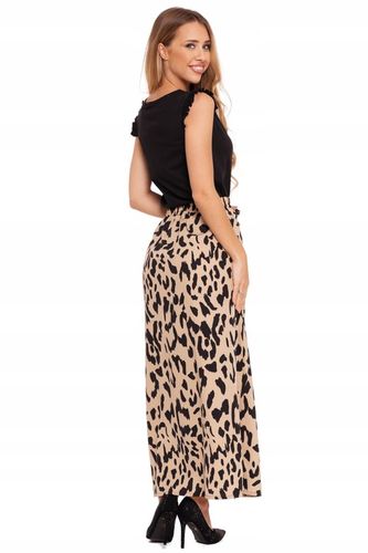 DŁUGA SPÓDNICA DAMSKA MAXI ELEGANCKA Z ROZCIĘCIEM W CĘTKI MODNA MORAJ M na Arena.pl