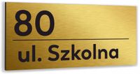 Tabliczka ADRESOWA METALOWY NUMER DOMU DUŻA ALUMINIOWA 40x20 numer posesji