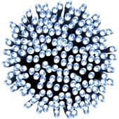 MOCNE LAMPKI CHOINKOWE 300 LED ZEWNĘTRZNE WEWNĘTRZNE ZIMNY BIAŁY WTYCZKA UK