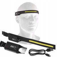 LATARKA CZOŁOWA EMOS P3541 LED COB 380lm LI-POL 1200mAh ŁADOWALNA