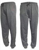 SPODNIE DRESOWE MĘSKIE Z ZAPINANYMI KIESZENIAMI szare XL DUNAUONE