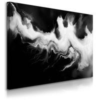 Obraz Na Płótnie Do Salonu Czarny Marmur Abstrakcja Glamour 70cm x 50cm