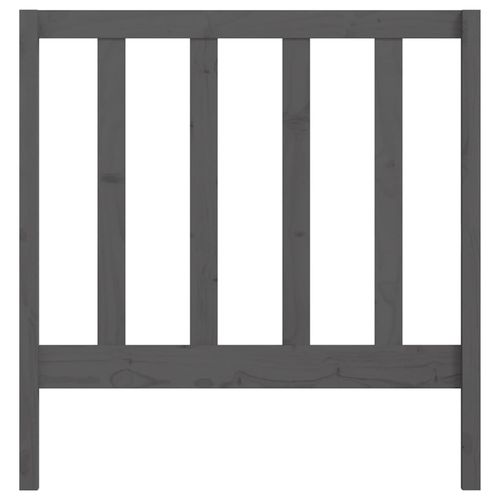 Wezgłowie łóżka, szare, 81x4x100 cm, lite drewno sosnowe na Arena.pl