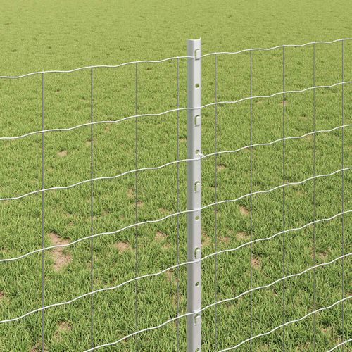 Ogrodzenie z słupkami Srebrny 1 x 10 m Stal na Arena.pl