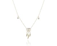 Naszyjnik Łapacze - Ażurowe Serce stal nierdzewna