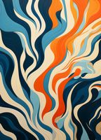 Plakat 39,5x55cm Oceaniczne Fale