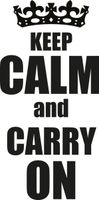 100X50CM KEEP CALM&CARRY ON NAKLEJKA