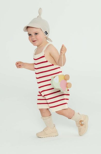 Chustka z daszkiem muślinowa Taupe zdjęcie 6