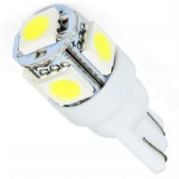 Żarówka samochodowa LED W5W T10 SMD 5050 12V Biały zimny Audi BMW Citroen