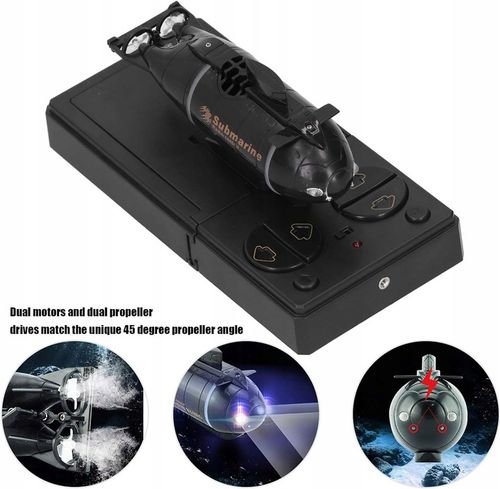 ŁÓDŹ PODWODNA RC PILOT ZDALNEGO STEROWANIA 2,4G PREZENT DLA DZIECI na Arena.pl