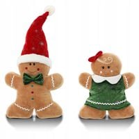 ozdobna Poduszka świąteczna - Piernik ON/ONA - dekoracja na Święta - 63 cm