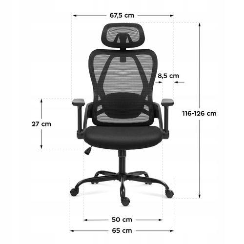 Fotel ergonomiczny Huzaro Manager 2.9 Black na Arena.pl
