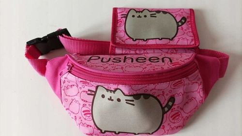 GRUBY KOTEK Saszetka Nerka + Portfel Różowy Na Prezent na Arena.pl