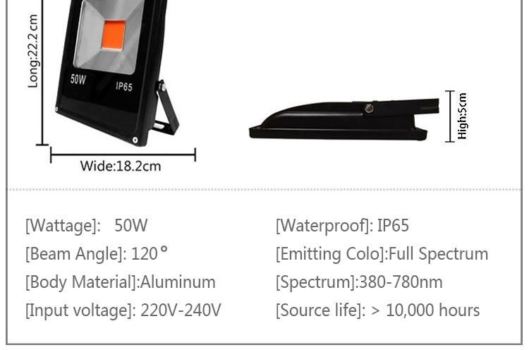 Halogen GROW 30W led do uprawy roślin full spectrum zdjęcie 4