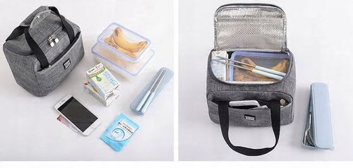 TORBA TERMICZNA ŚNIADANIOWA LUNCH BOX IZOLACYJNA niebieska na Arena.pl