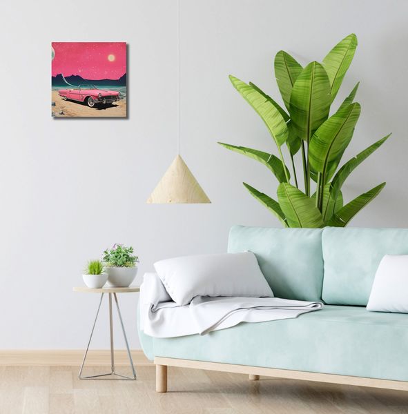 Obraz 30x30cm Kabriolet W Kosmosie zdjęcie 2