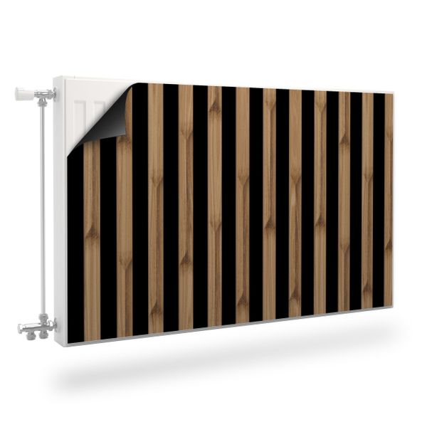 Osłona Magnetyczna Na Kaloryfer Lamele 3D Imitacja Drewna 120cm x 60cm zdjęcie 1
