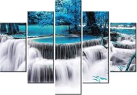 105CM 150CM OBRAZ 5 ELEM WODOSPAD DONG PEE SUA BLUE DRUK