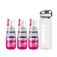 3x Hydrokoncentrat OSHEE DROP IN Witaminy i Minerały + Bidon TRITAN 750 ml