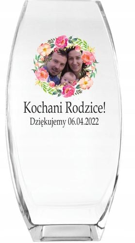 Wazon z grawerem PREZENT na ślub wesele rocznicę na Arena.pl