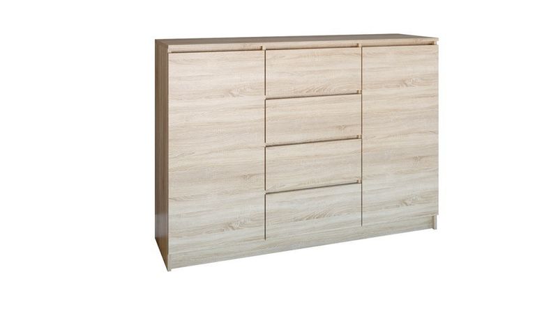 KOMODA 2 DRZWI 4 SZUFLADY SONOMA KOMPLET zdjęcie 1