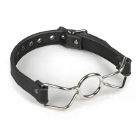 easytoys metalowy gag z kulką regulowany pasek srebrny