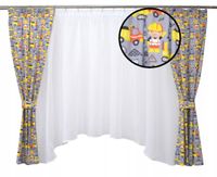 Komplet dziecięcy firana bob budowniczy koparka