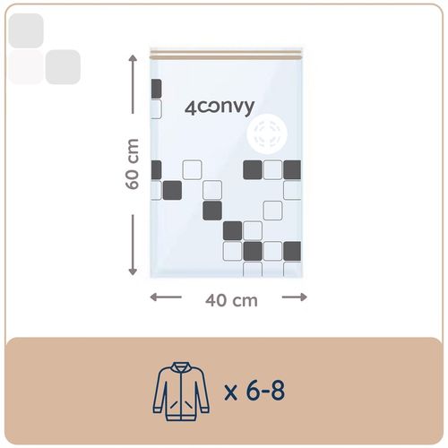 4CONVY 11 szt. MOCNE worki próżniowe małe 40x60 na ubrania bluzy na Arena.pl