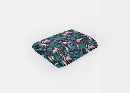 RĘCZNIK Flamingi i papugi z twoim dowolnym tekstem 140x75cm 020G na Arena.pl