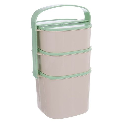 Menażka Obiadowa 3-poziomowa Piętrowa do Przenoszenia Żywności Obiadów na Arena.pl