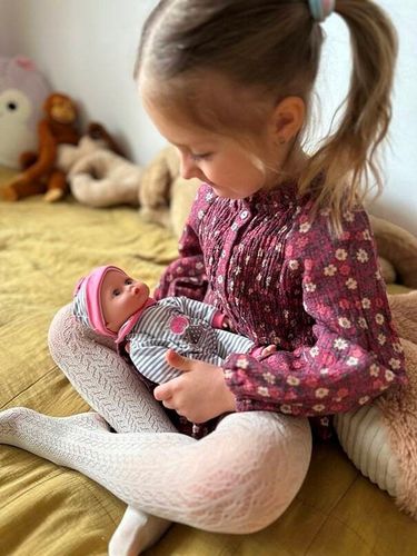 Lalka Bobas Miękka Niemowlę Mówi Śpiewa Interaktywna Niemowlak Mówiąca na Arena.pl