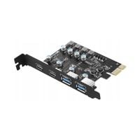 Karta rozszerzeń adapter do komputera PC PCI PCIe 2x USB 2x USB-C