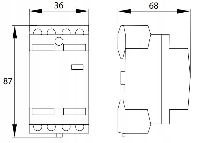 STYCZNIK MODUŁOWY SC201 2P 25A TYP 40 (4NO0NC) SCHELINGER zdjęcie 6