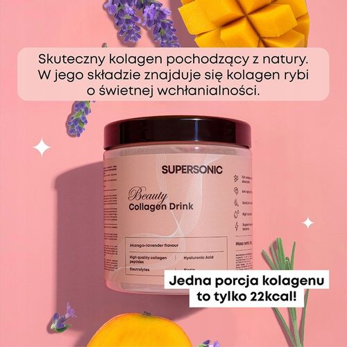 SUPERSONIC Collagen kolagen Beauty Drink Mango na Arena.pl