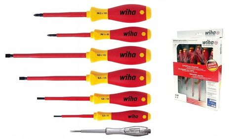 Zestaw wkrętaków izolowanych Wiha / wkrętaki dla elektryka 7 szt. / na Arena.pl